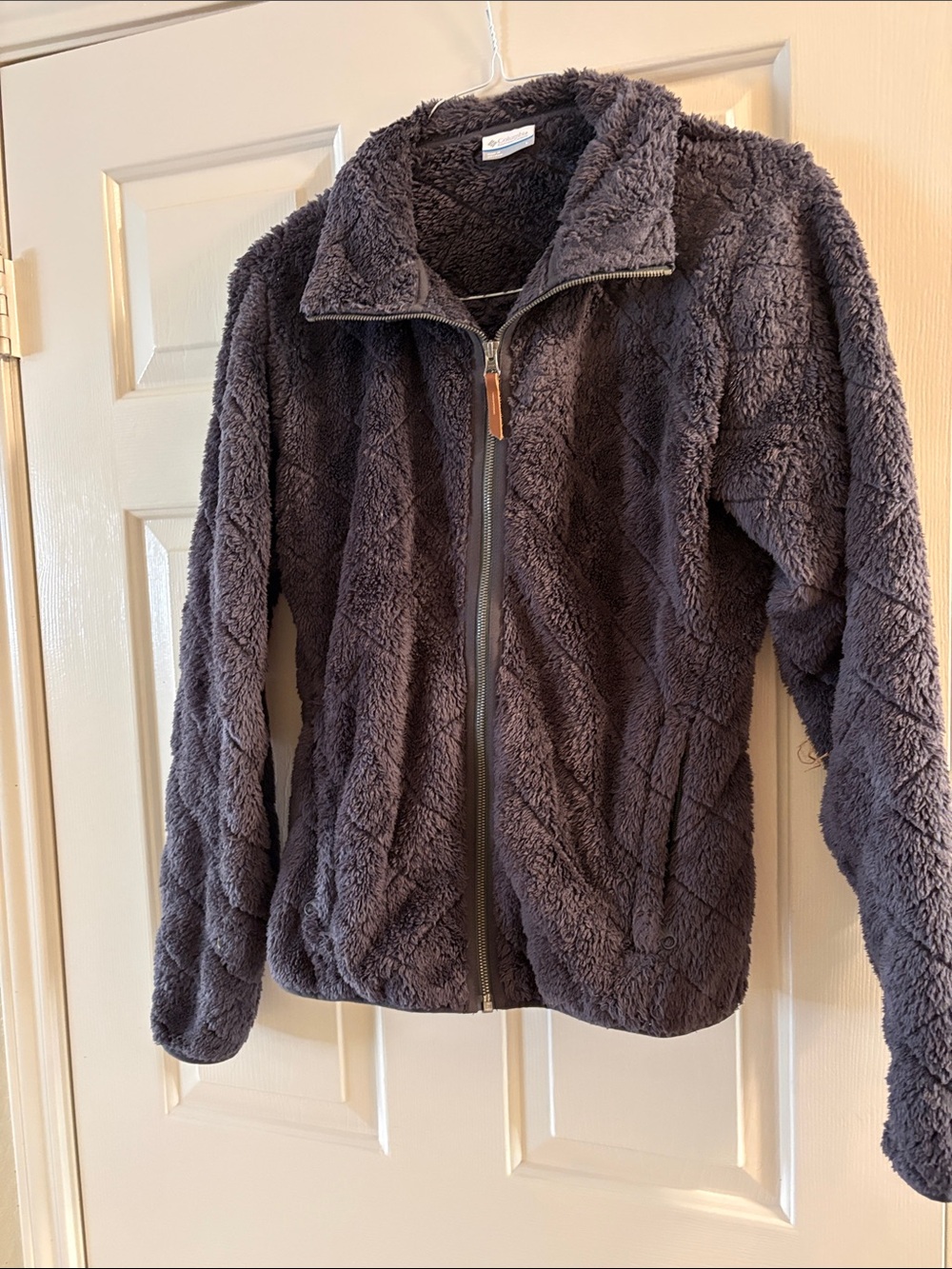 Columbia Dark Charcoal Plush Full-Zip Teddy Jacket